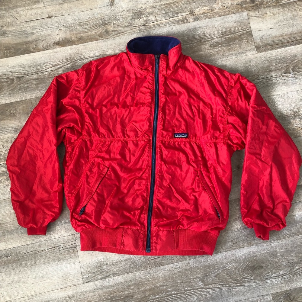 Vintage Patagonia Fleece Lined Windbreaker Jacket Made In USA Men’s Size Medium